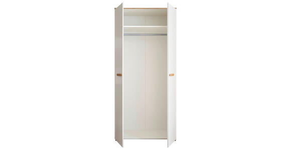 BABYKLEIDERSCHRANK  - Eiche Artisan/Weiß, Basics, Holzwerkstoff/Kunststoff (90/195/60cm) - My Baby Lou