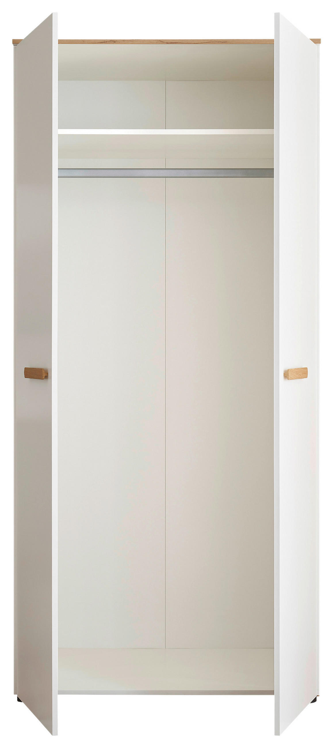 BABYKLEIDERSCHRANK  - Eiche Artisan/Weiß, Basics, Holzwerkstoff/Kunststoff (90/195/60cm) - My Baby Lou
