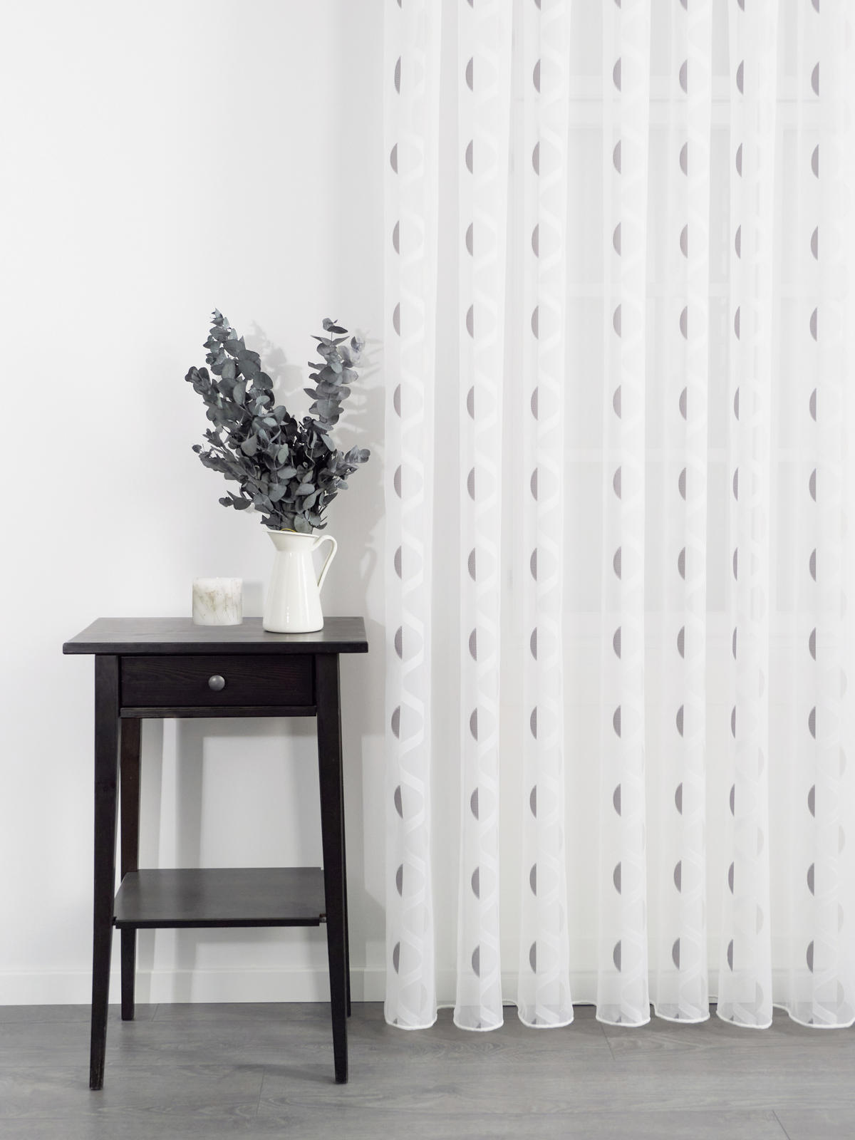 Perdea  - crem/gri, Konventionell, textil (290cm) - Ambiente