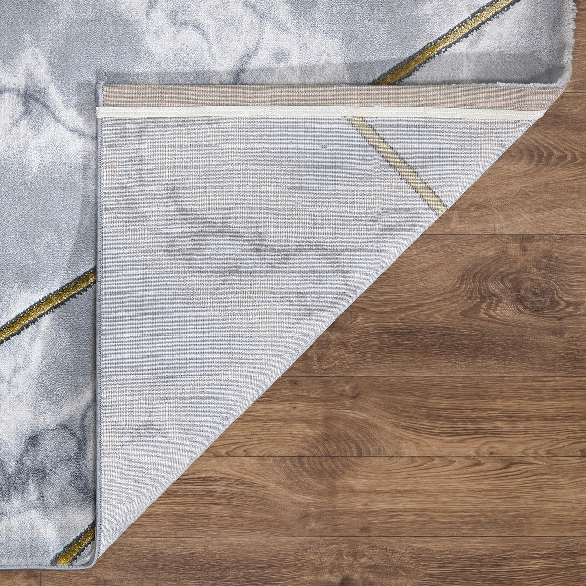 LÄUFER 80/300 cm 38803  - Dunkelgrau/Goldfarben, LIFESTYLE, Textil (80/300cm) - Novel