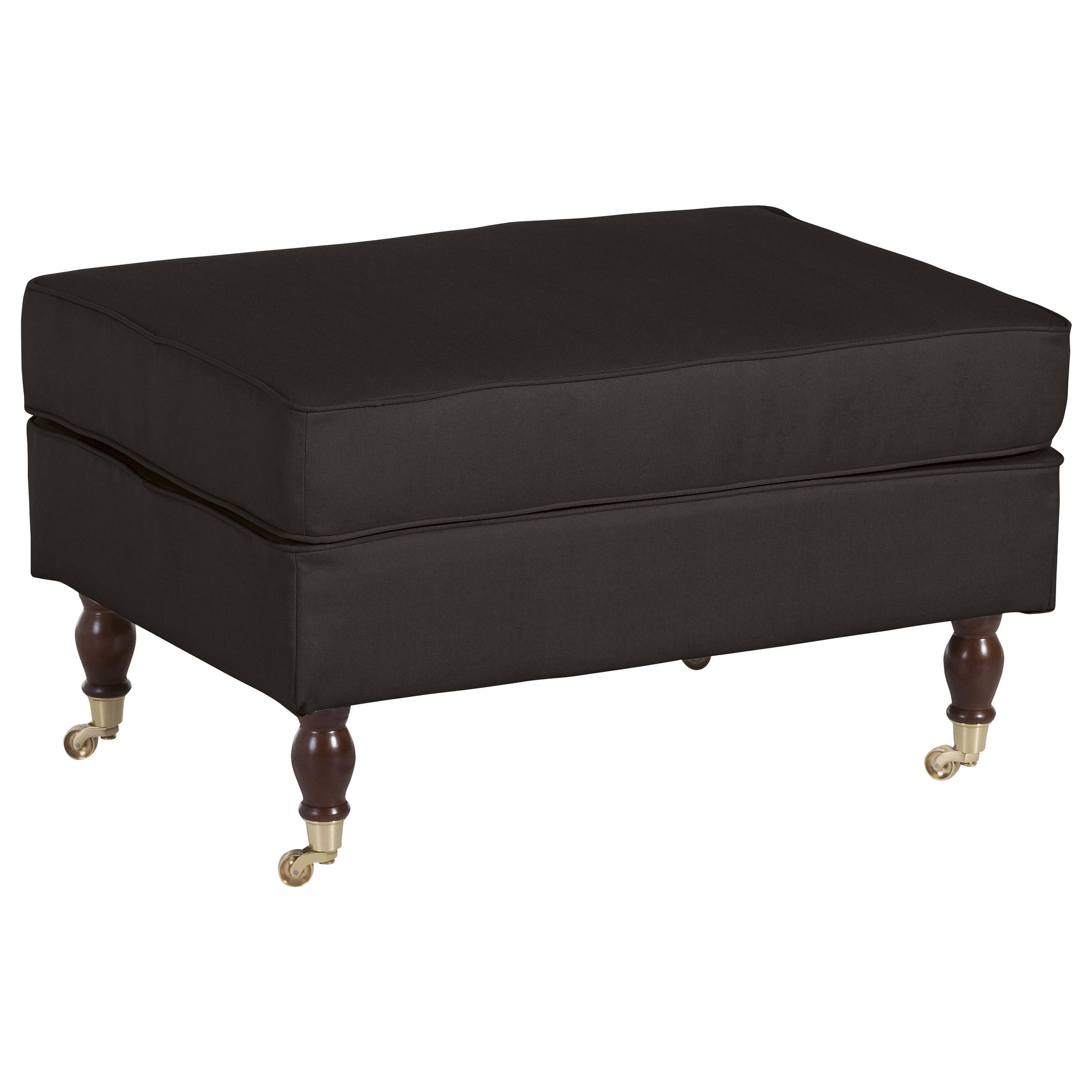 HOCKER Flachgewebe Dunkelbraun  - Dunkelbraun/Nussbaumfarben, Design, Holz/Textil (80/48/57cm) - Max Winzer
