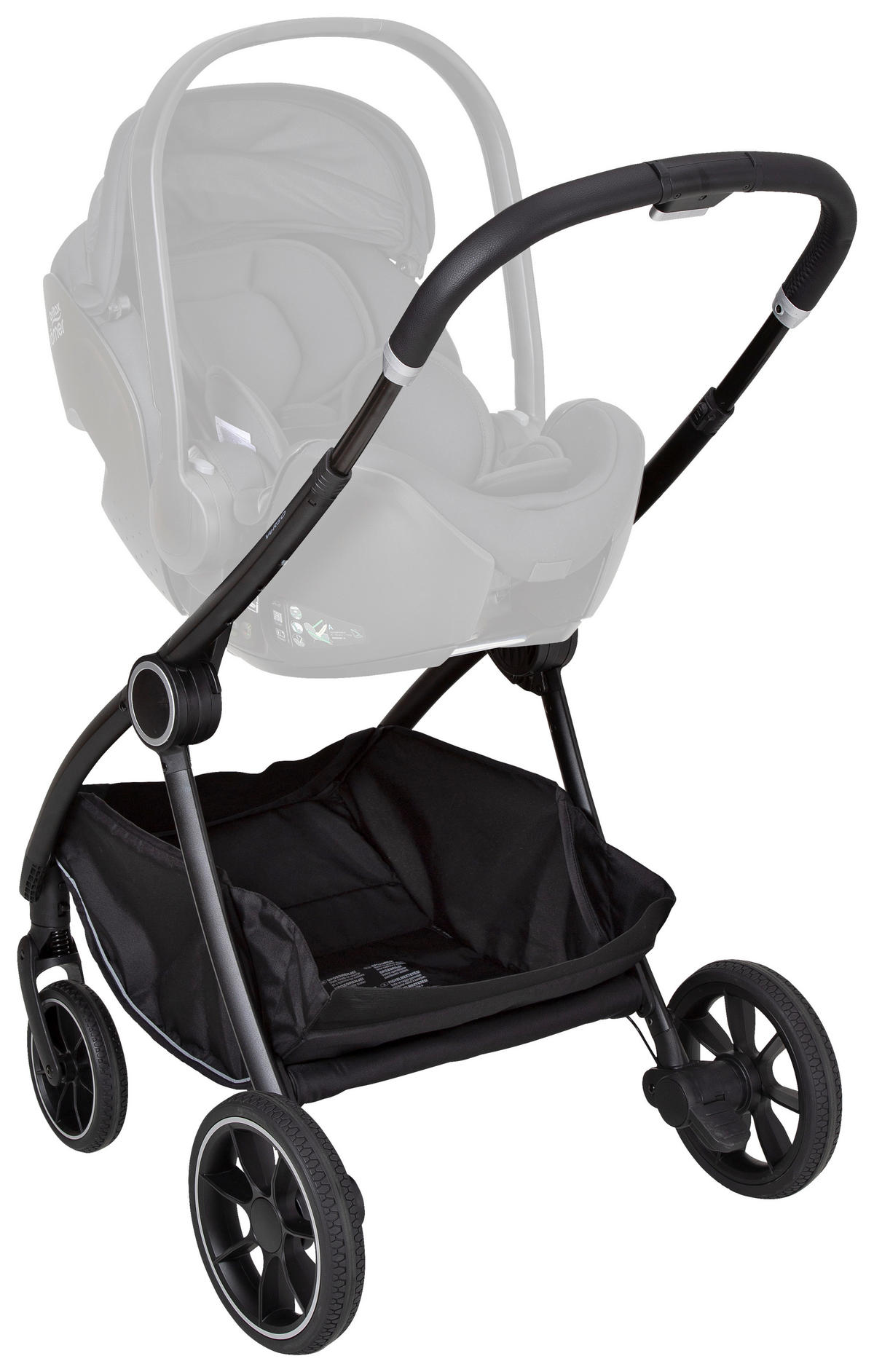 KINDERWAGENSET Verso  - Schwarz, Basics, Textil/Metall (86/62,5/108cm) - Hartan