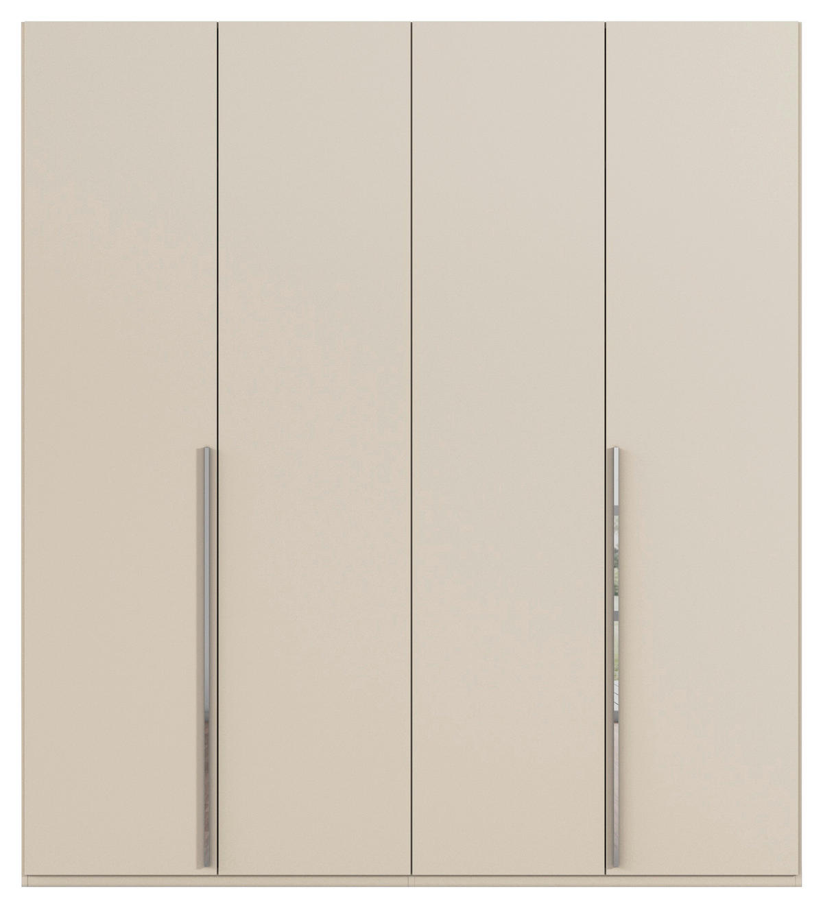 DREHTÜRENSCHRANK 201/223/60 cm 4-türig Champagner  - Chromfarben/Champagner, Design, Holzwerkstoff/Metall (201/223/60cm) - home24