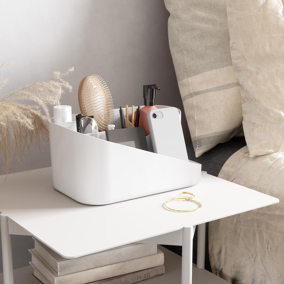 KOSMETIK-ORGANIZER  - Weiß/Grau, Design, Kunststoff (27/17/13cm) - Umbra