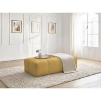 HOCKER EVEREST Flachgewebe Gelb  - Gelb/Schwarz, MODERN, Kunststoff/Textil (166/100/40cm)