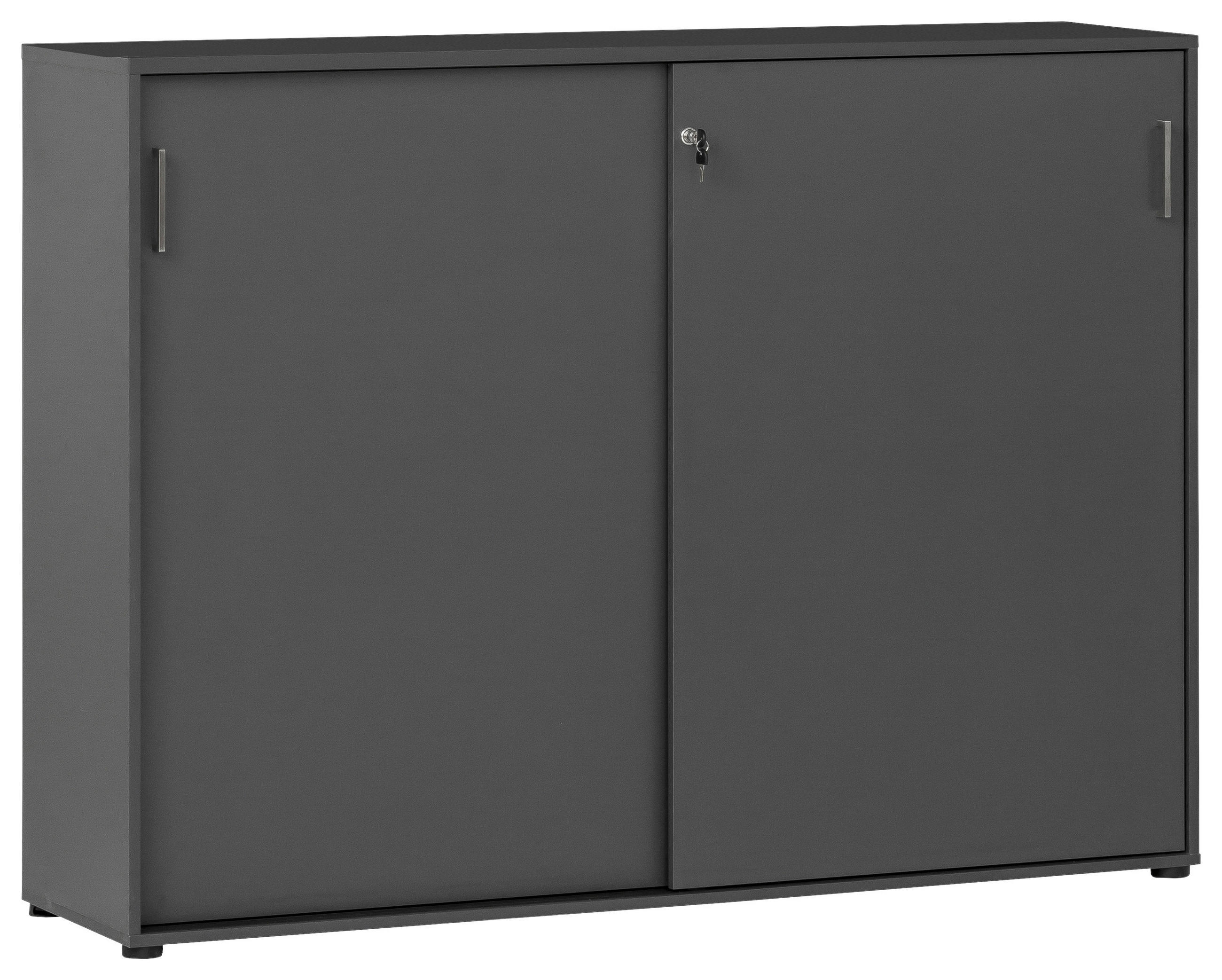 AKTENSCHRANK Anthrazit  - Anthrazit, MODERN, Holzwerkstoff (160/119,4/41cm) - MID.YOU