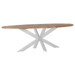 ESSTISCH in Holz 254/135/78 cm  - Ulmefarben/Weiß, LIFESTYLE, Holz/Metall (254/135/78cm) - Ambia Home