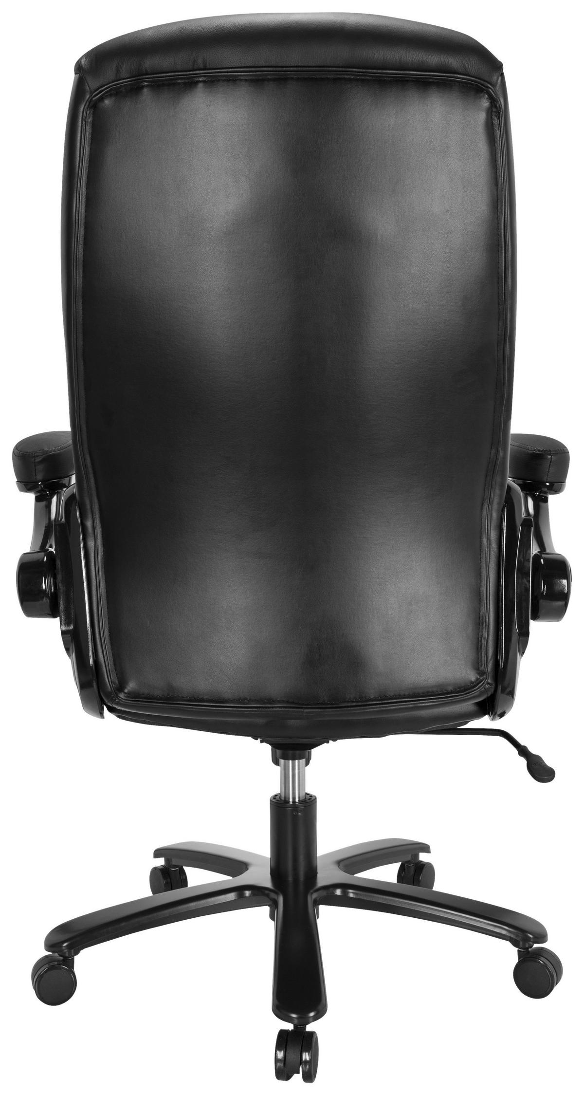 CHEFSESSEL  in Lederlook Schwarz  - Schwarz, MODERN, Leder/Kunststoff (85/122/82cm) - MID.YOU