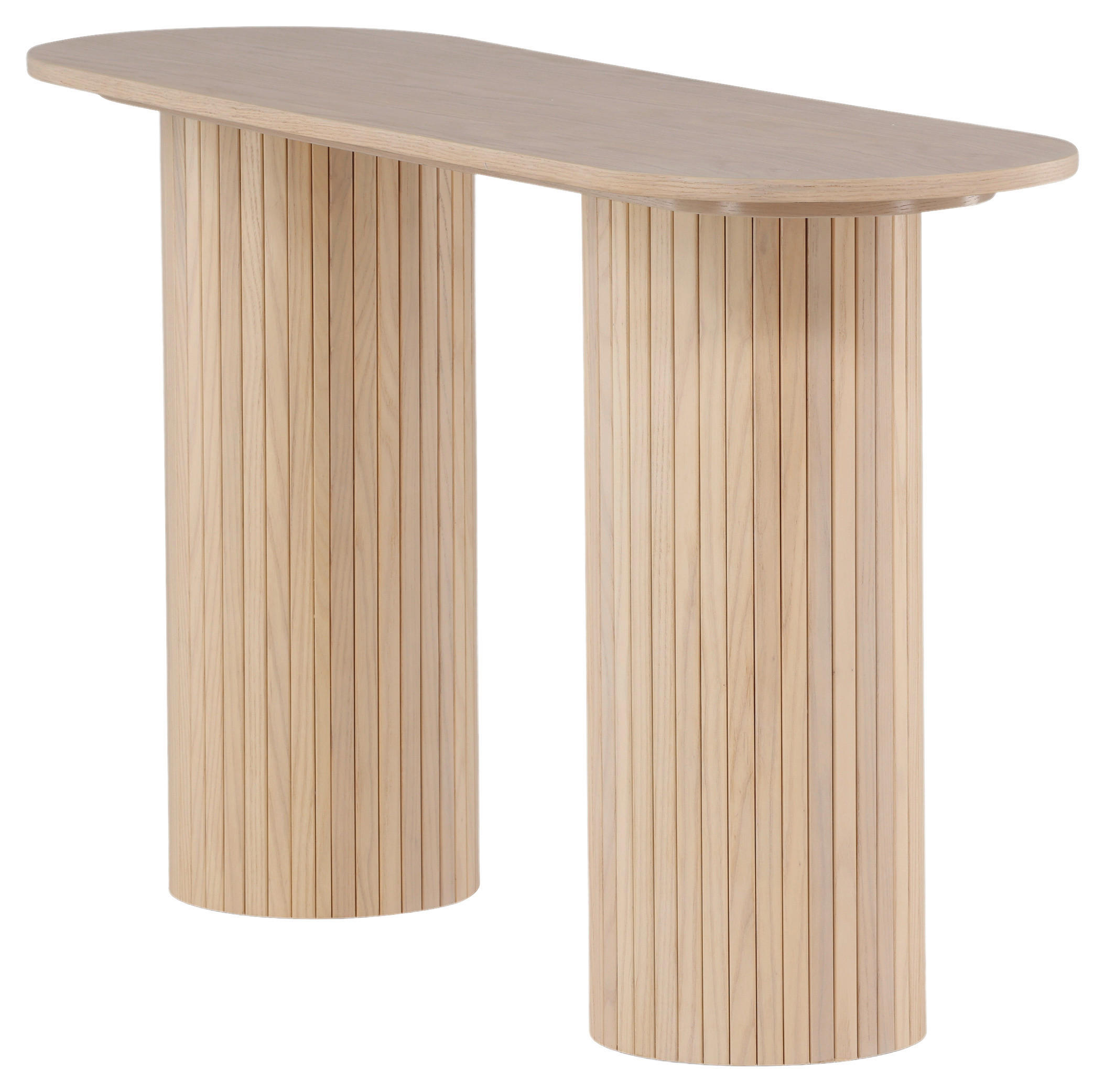 Livetastic Konsole Weiß, Beige 40x72x130 cm