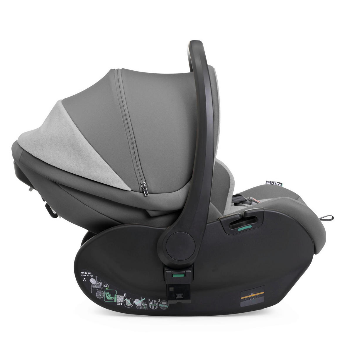KINDERAUTOSITZ First Seat Recline I-Size   - Grau, Basics, Textil (44/58/60/65cm) - Chicco