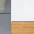 HIGHBOARD Triest Triest Weiß, Eichefarben  101/150/42 cm  - Eichefarben/Weiß, Design, Glas/Holz (101/150/42cm) - Novel