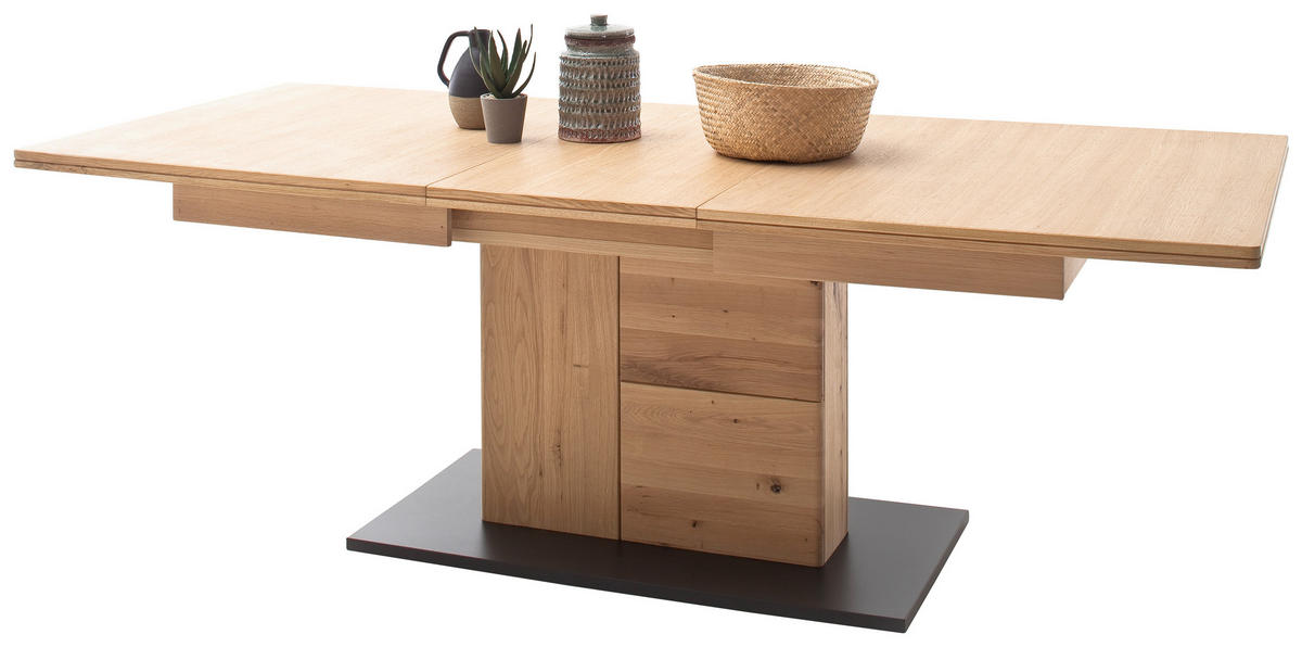 JÍDELNÍ STŮL - barvy dubu/antracitová, Design, dřevo/kompozitní dřevo (180/100/77cm) - Linea Natura