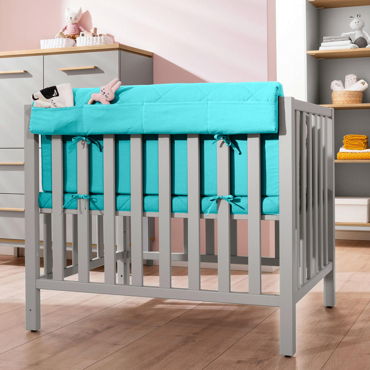 LAUFGITTEREINLAGE SCOTTY   - Türkis, Basics, Textil (88,0/36,0/10,0cm) - Paidi