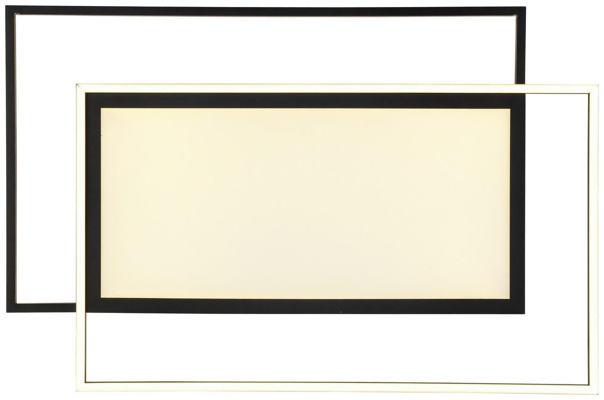 LED-PANEEL 80,8/52,8/6 cm  - Schwarz, Trend, Kunststoff/Metall (80,8/52,8/6cm) - Novel