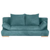 SCHLAFSOFA in Cord Türkis  - Türkis/Naturfarben, Konventionell, Holz/Textil (200/75/92cm) - Livetastic