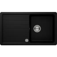 SPÜLE TOLD100APUR  - Schwarz, Basics, Stein (86/28,2/50cm) - Schock