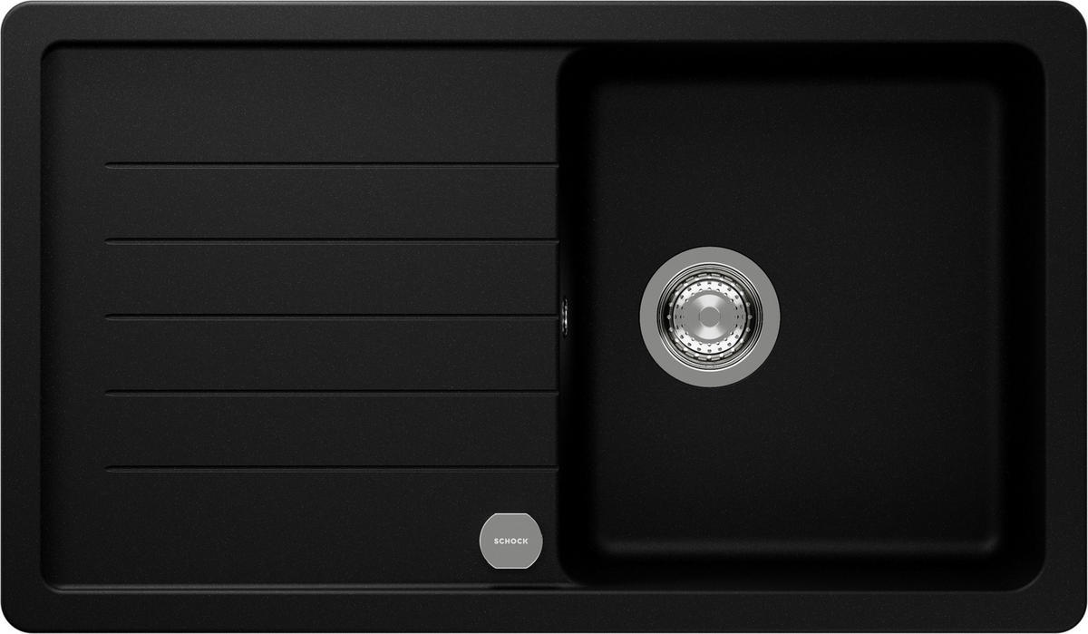 SPÜLE TOLD100APUR  - Schwarz, Basics, Stein (86/28,2/50cm) - Schock