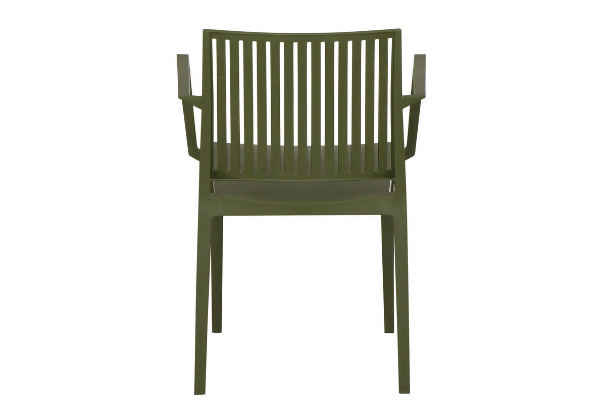 GARTENGARNITUR 3-teilig Stahl  - Grün, Basics, Kunststoff/Metall (80/80/80cm) - Siena Garden
