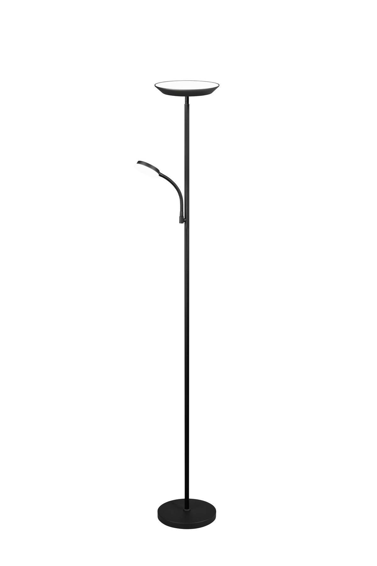 PODNA LED LAMPA - crna, Osnovno, metal (25/178cm)