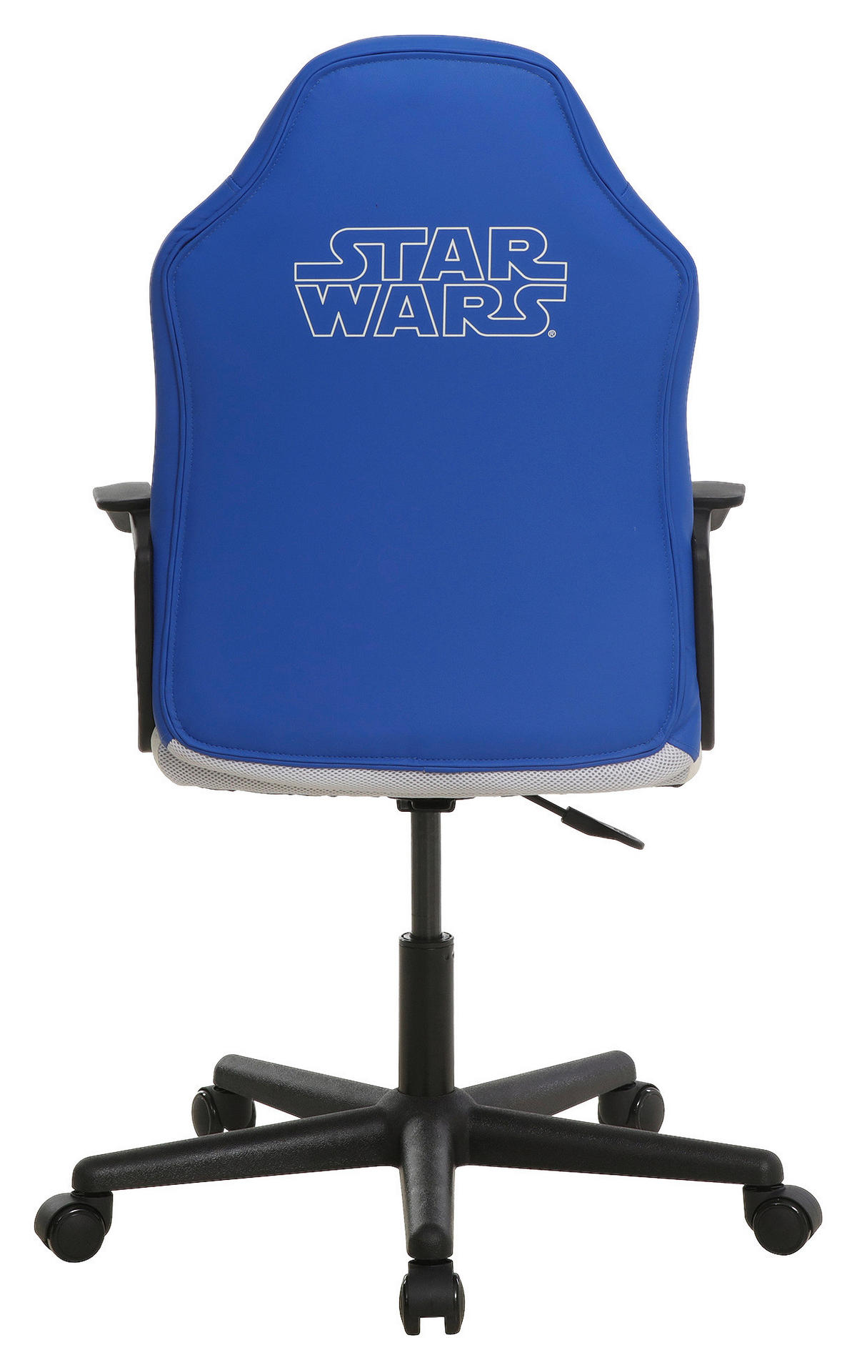 HERNÍ ŽIDLE, vzhled kůže, modrá, bílá - bílá/modrá, Design, textil/plast (60/98,5-108/63,6cm) - Star Wars