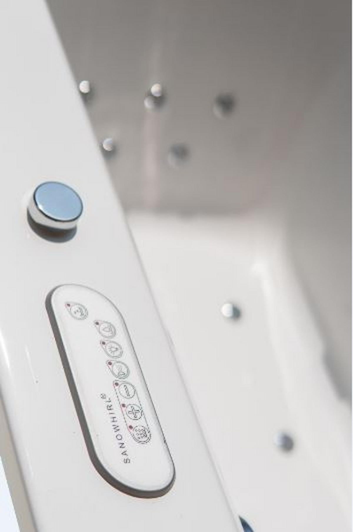 WHIRLPOOL-BADEWANNE Wandmontage   - Weiß, Basics (80/47/170cm)