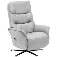 MASSAGESESSEL in Hellgrau  - Anthrazit/Hellgrau, KONVENTIONELL, Leder/Metall (74/114/97cm) - Himolla