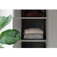 GARDEROBE 6-teilig  in 250/233/59 cm  - Anthrazit/Nussbaumfarben, Design, Holz/Holzwerkstoff (250/233/59cm) - Moderano