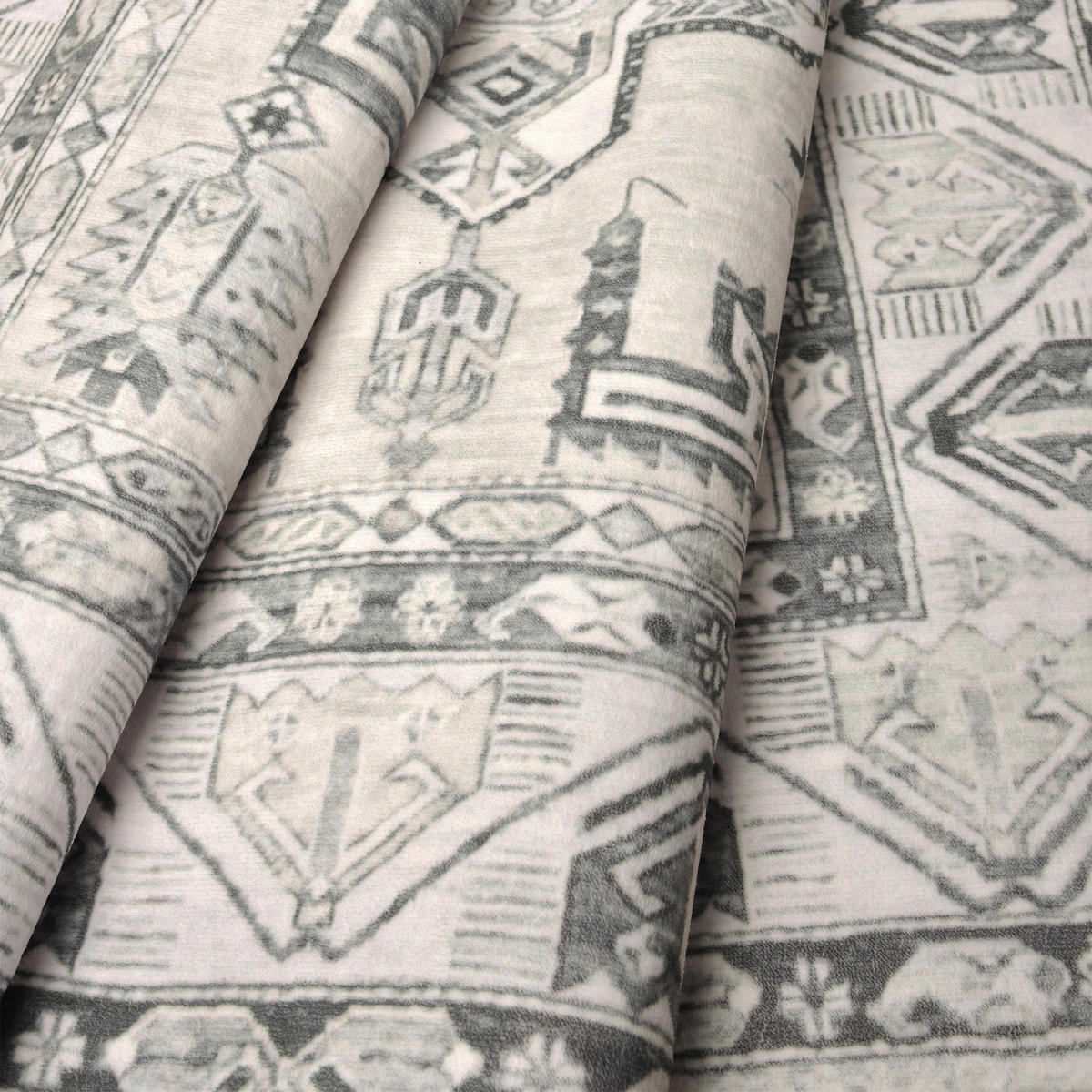BĚHOUN, 80/250 cm, světle šedá, šedobéžová - světle šedá/šedobéžová, Design, textil/plast (80/250cm) - Lindorug