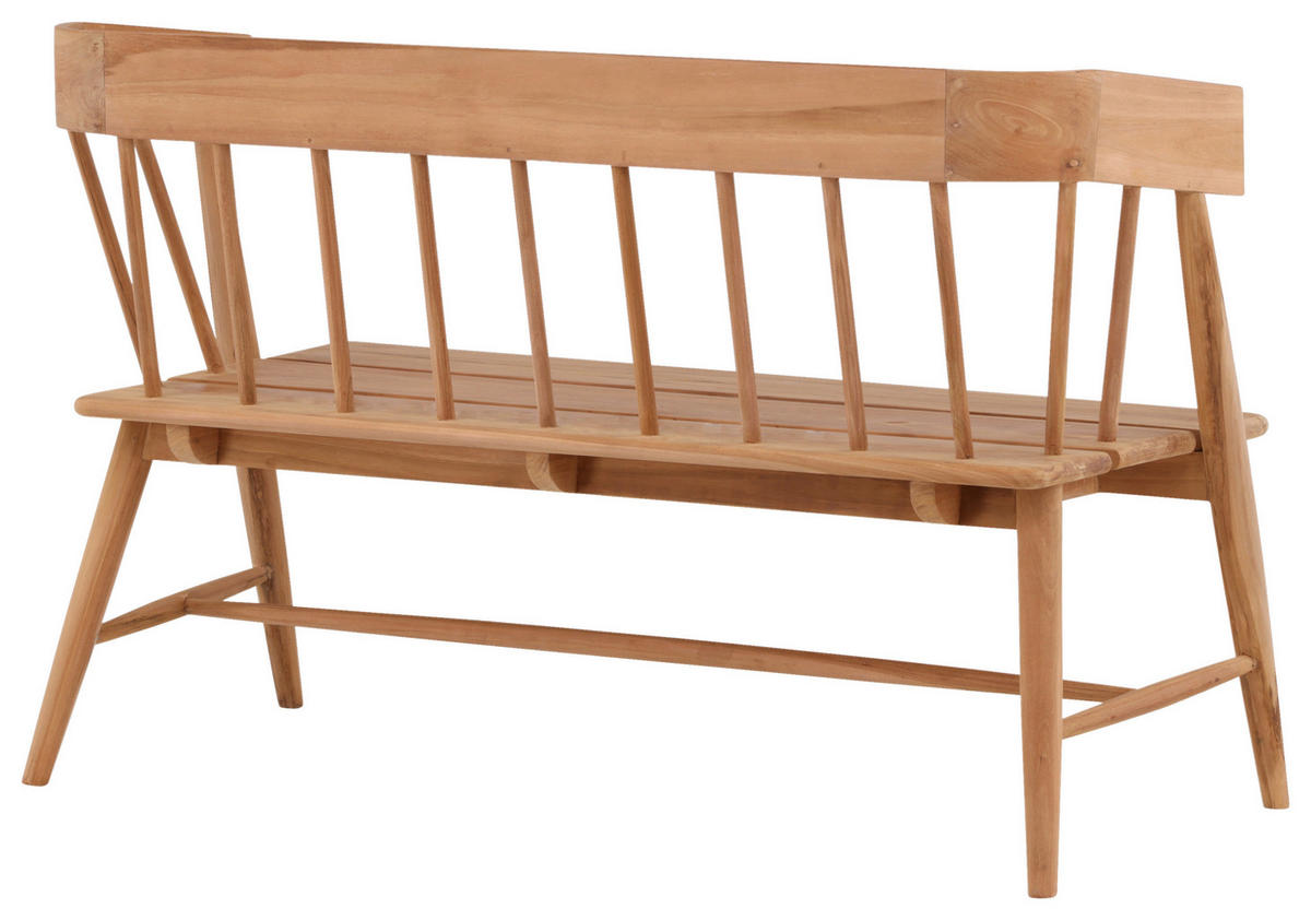 GARTENBANK 58/85/132 cm Teakholz   - Teakfarben, KONVENTIONELL, Holz (58/85/132cm) - Gardenson
