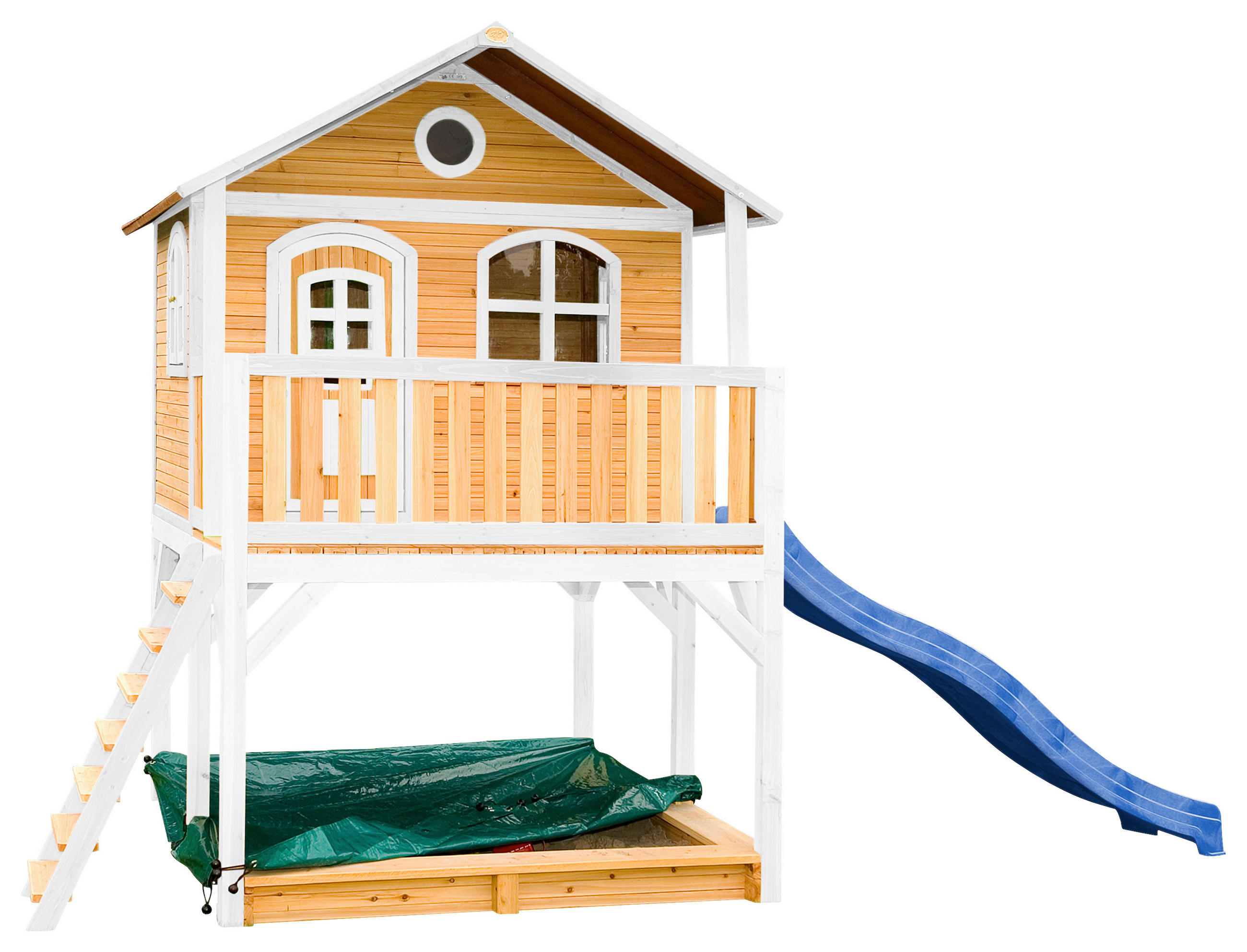 SPIELHAUS 432/293/212 cm  - Blau/Weiss, Konventionell, Holz (432/293/212cm)