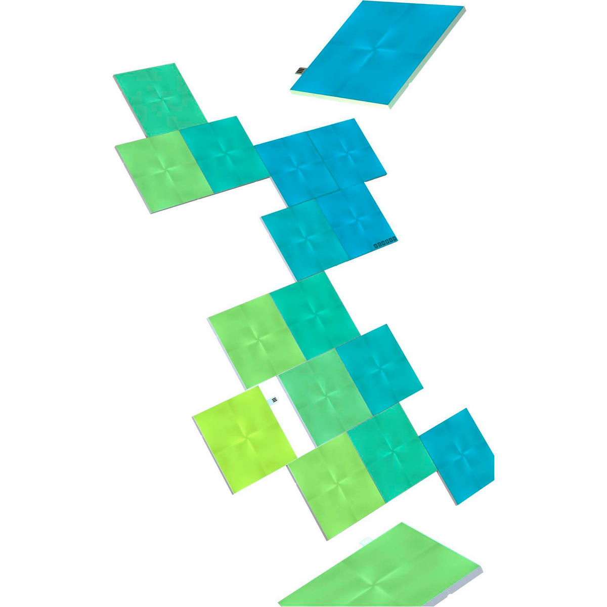 CANVAS STARTER KIT 17ER NANOLEAF CANVAS 15/15/1 cm   - Weiß, Basics, Kunststoff (15/15/1cm)