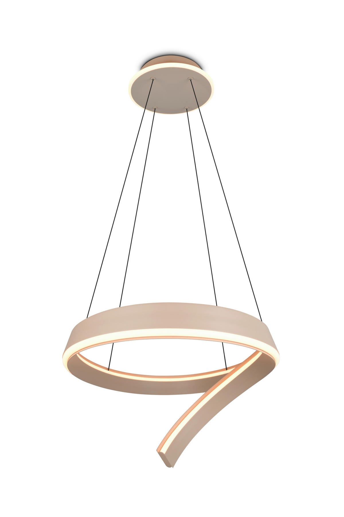 LED-HÄNGELEUCHTE CIRONDA 81/200/55 cm  - Beige, Design, Metall (81/200/55cm) - Cinque