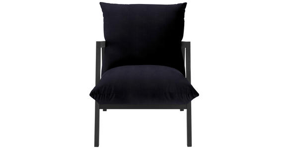 SESSEL in Mikrofaser Schwarz  - Wengefarben/Schwarz, Design, Holz/Textil (63/76/80cm) - Carryhome