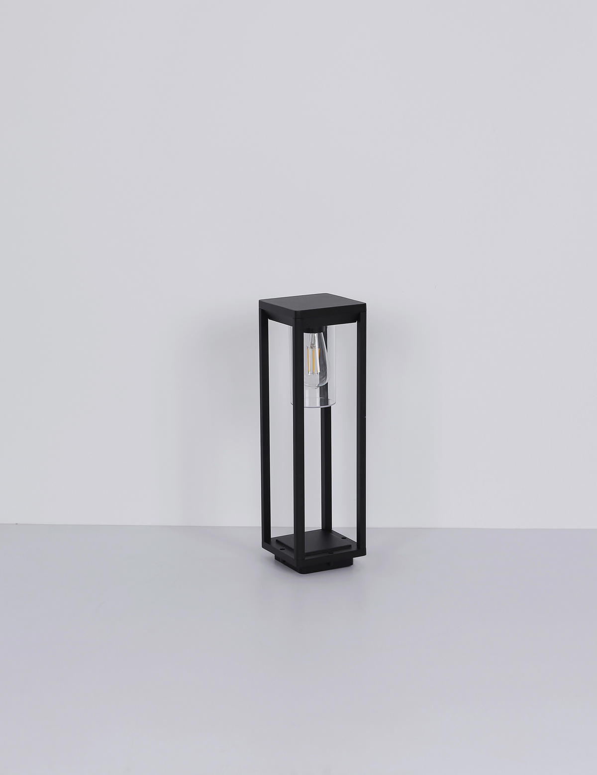 PODNA SVJETILJKA VANJSKA Candela  - prozirno/crna, Basics, metal/plastika (15/15/50cm) - Globo