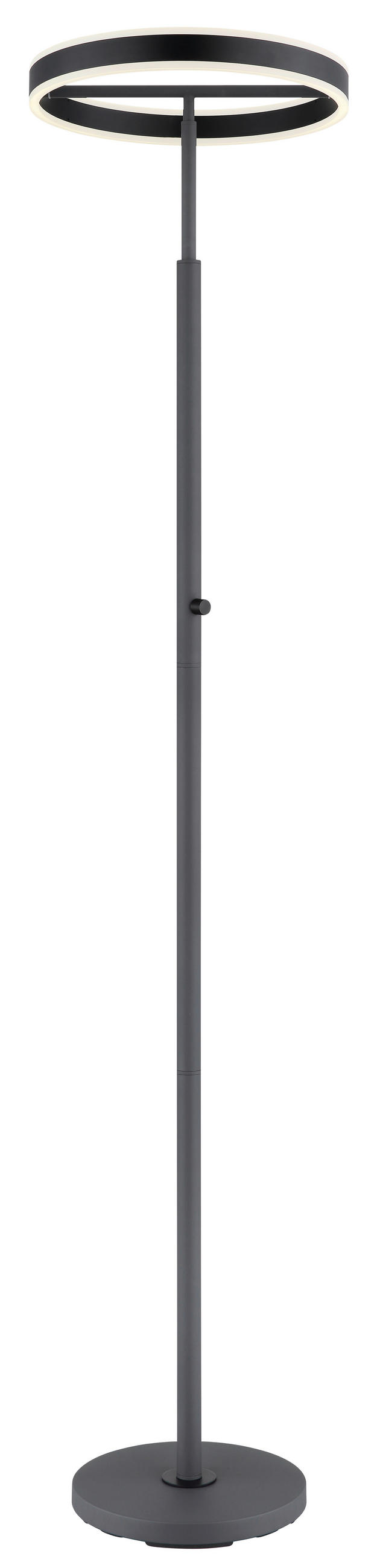 STOJACÍ LED LAMPA, 40/181 cm  - bílá/černá, Design, kov/plast (40/181cm) - Globo