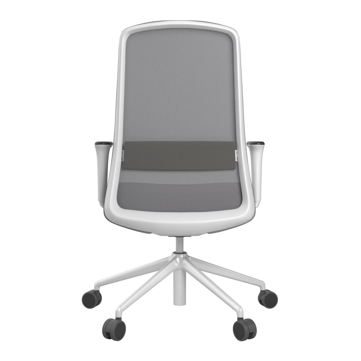 DREHSTUHL Grau, Weiß, Dunkelgrau  - Dunkelgrau/Weiß, MODERN, Kunststoff/Textil (70/103-115/70cm)