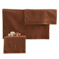 FROTTIERSET Braun 3-teilig  - Braun, Basics, Textil (75/150cm)