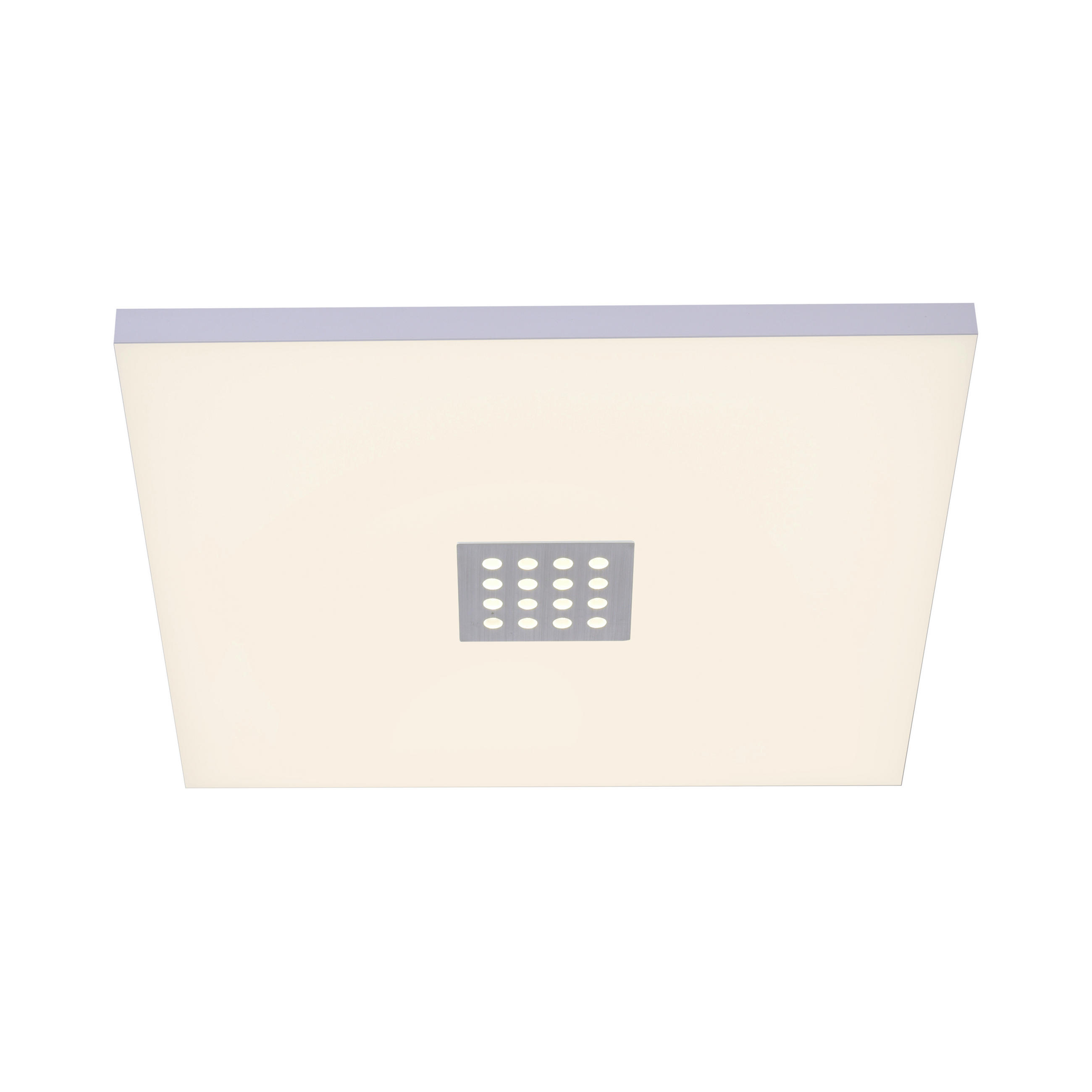 LED-DECKENLEUCHTE PURE-NEO 45/45/6,9 cm   - Alufarben, Design, Kunststoff/Metall (45/45/6,9cm)