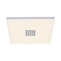 LED-DECKENLEUCHTE PURE-NEO 45/45/6,9 cm   - Alufarben, Design, Kunststoff/Metall (45/45/6,9cm)