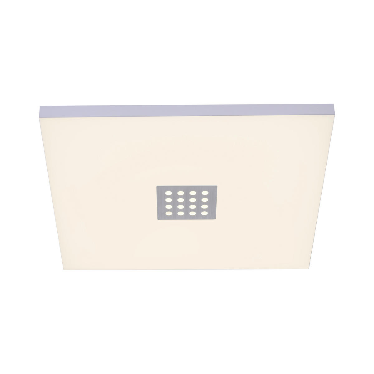 LED-DECKENLEUCHTE PURE-NEO 45/45/6,9 cm   - Alufarben, Design, Kunststoff/Metall (45/45/6,9cm)