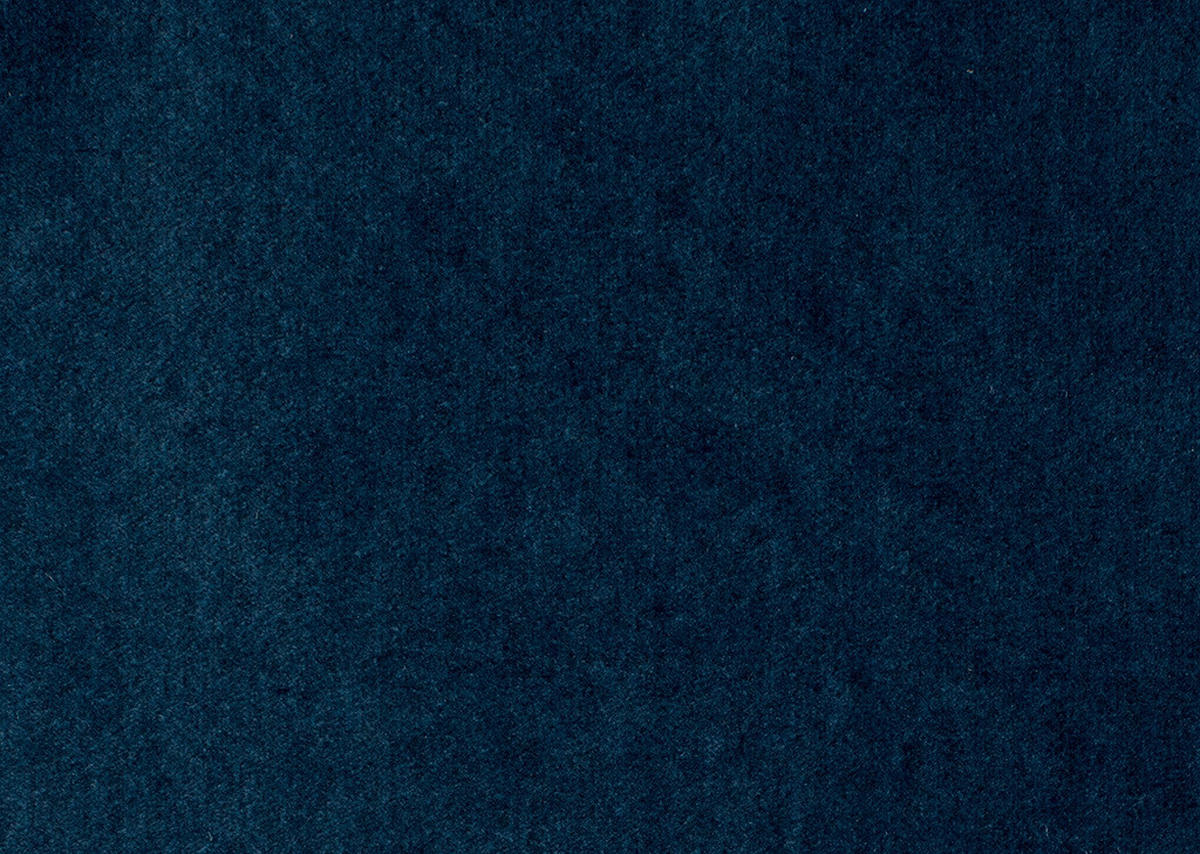 ECKSOFA in Samt, Webstoff Blau  - Blau/Schwarz, Design, Textil/Metall (216/300cm) - Welnova