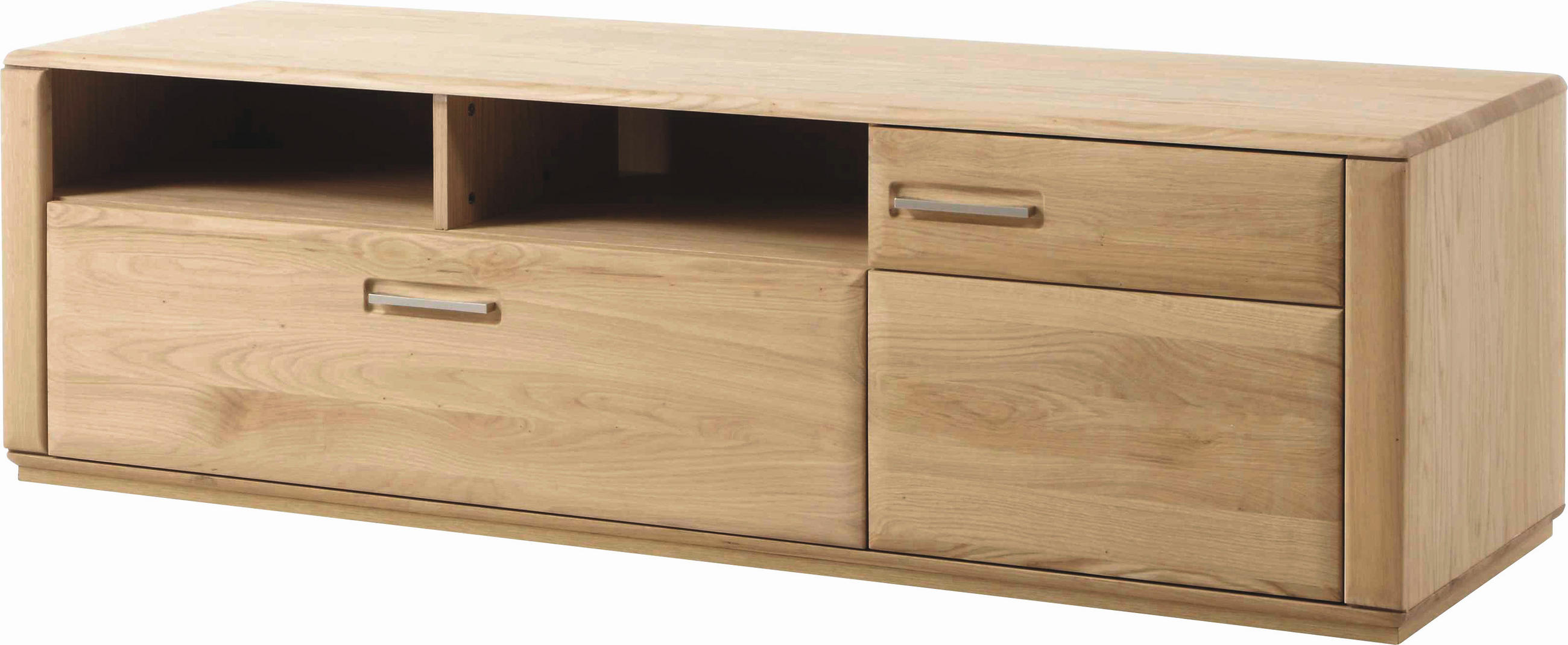 TV-ELEMENT 179/50/51 cm  - Edelstahlfarben/Eichefarben, KONVENTIONELL, Holz/Holzwerkstoff (179/50/51cm) - Novel