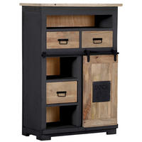 HIGHBOARD  in 90/130/45 cm  - Anthrazit/Schwarz, LIFESTYLE, Holz/Holzwerkstoff (90/130/45cm) - Landscape