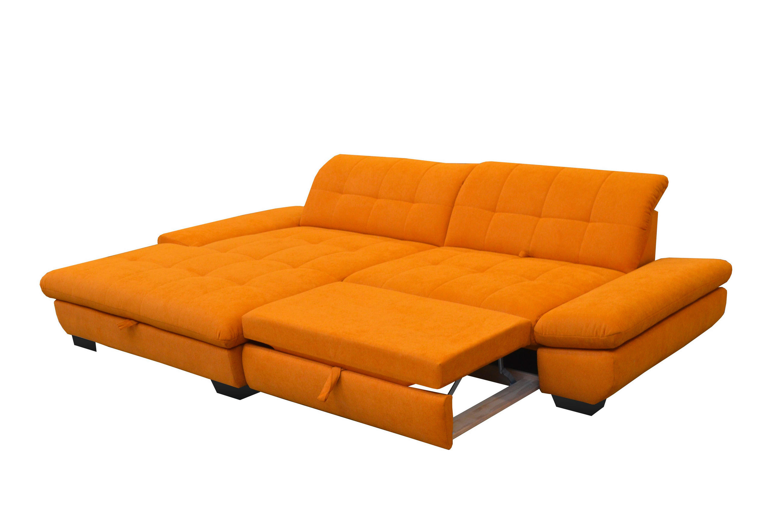 ÜLŐGARNITÚRA textil sárga  - sárga/fekete, Basics, textil (198/290cm) - Xora
