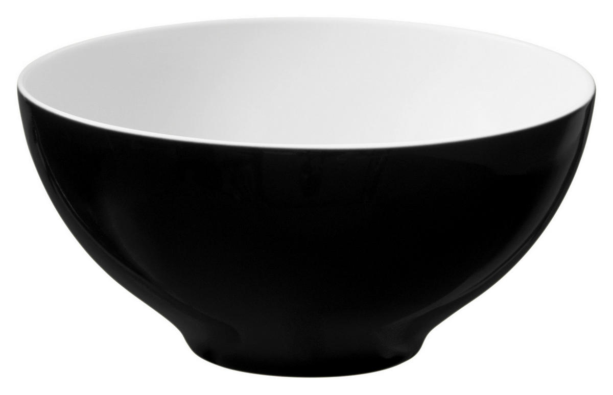MÜSLISCHALE Life Fashion Glamorous Black 15,5 cm  - Schwarz, Design, Keramik (15,5cm) - Seltmann Weiden