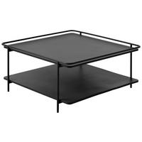 COUCHTISCH 75/75/34,3 cm rechteckig Schwarz  - Schwarz, Basics, Metall (75/75/34,3cm) - Xora