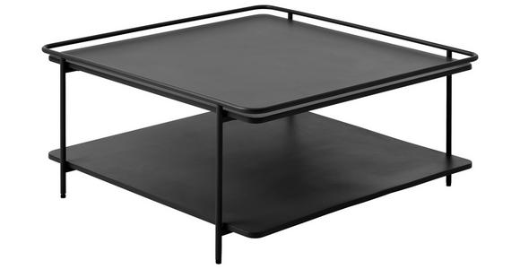 COUCHTISCH 75/75/34,3 cm rechteckig Schwarz  - Schwarz, Basics, Metall (75/75/34,3cm) - Xora