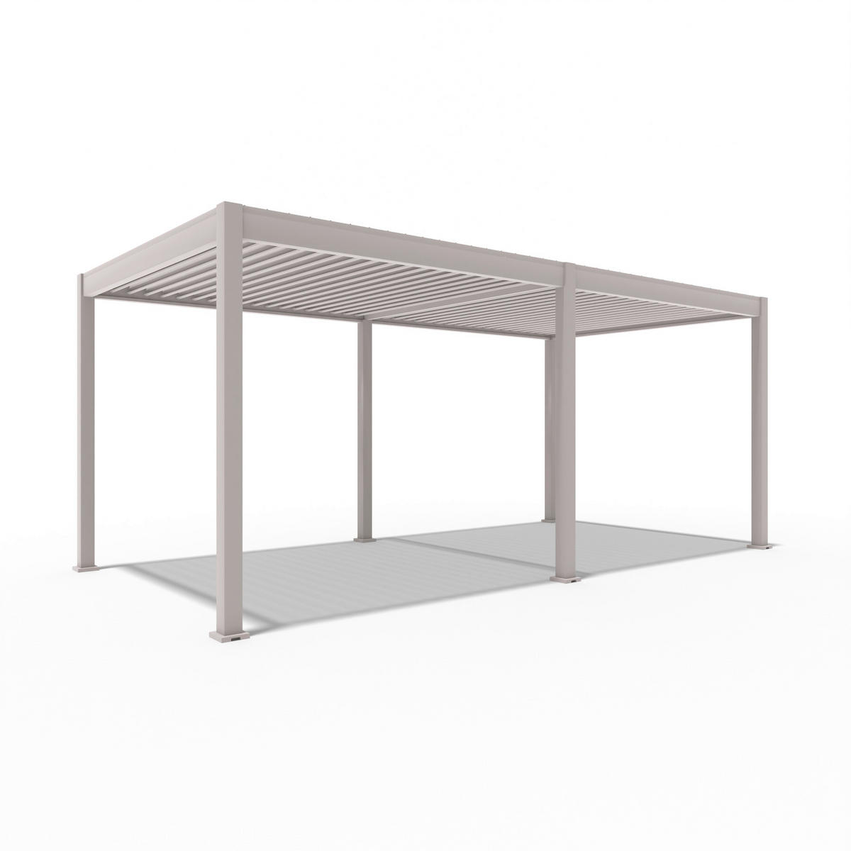 PERGOLA 600/255/300 cm   - Weiß, Basics, Metall (600/255/300cm) - Gardenson