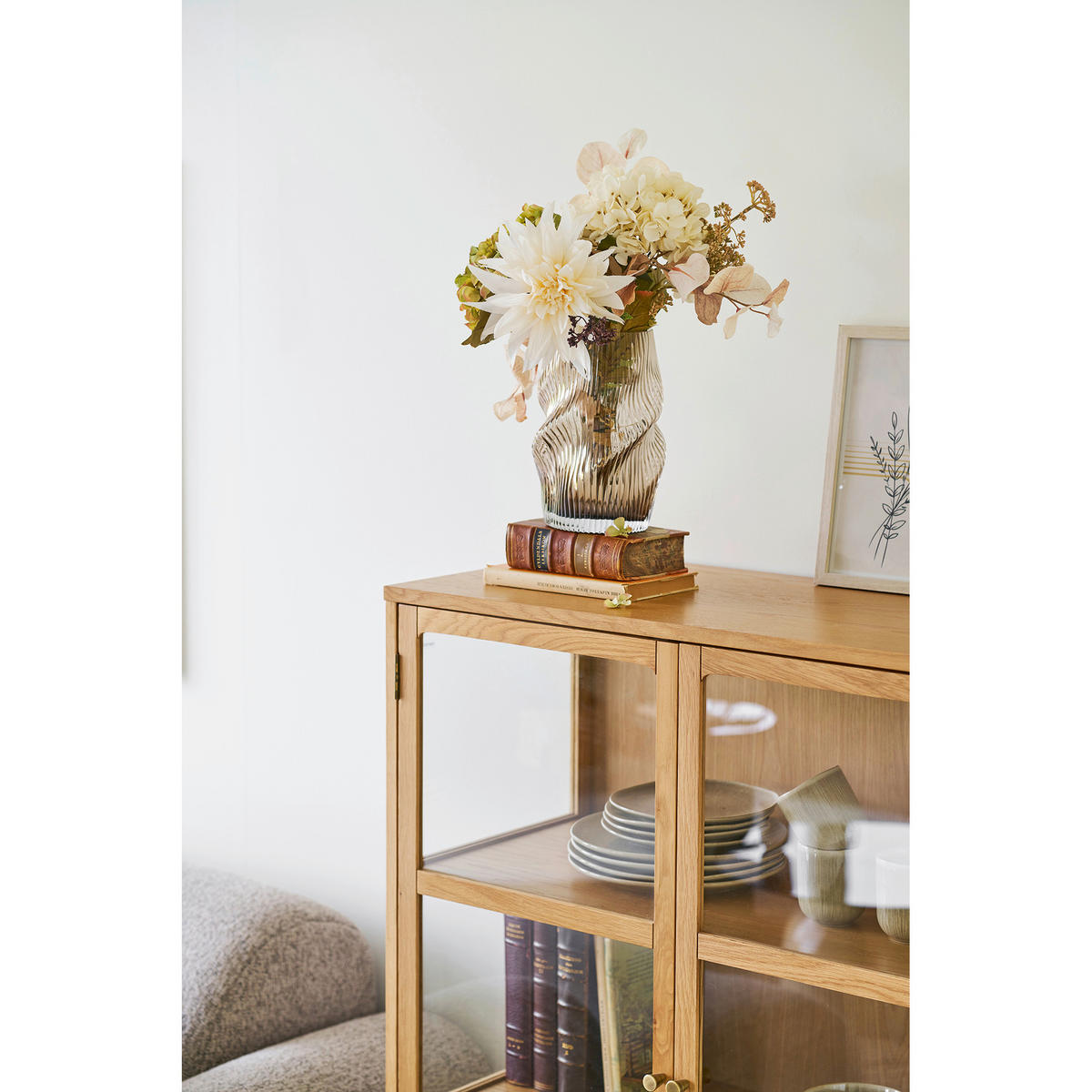 VASE Vase  - Braun, Basics, Glas (17/25cm)