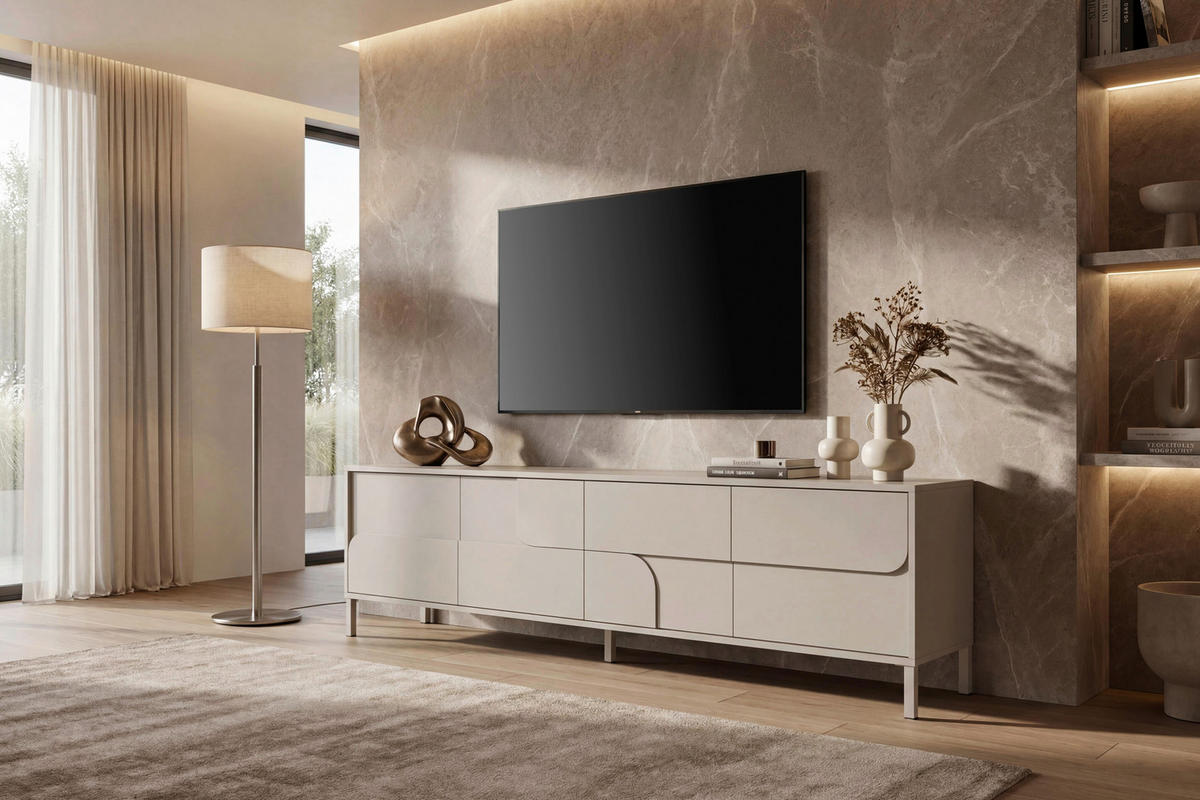SIDEBOARD  155/85/40 cm  - Kaschmir, Design, Holzwerkstoff/Metall (155/85/40cm) - MID.YOU